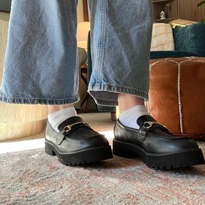 Princess Polly Saxton Loafers Black